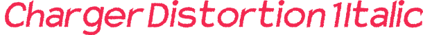 Charger Distortion 1 Italic